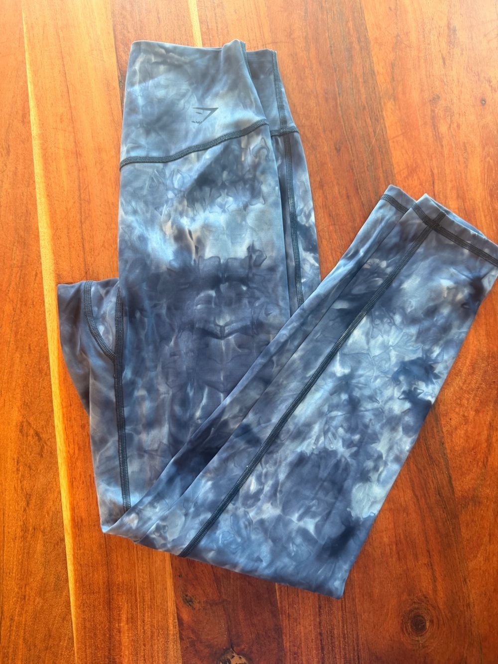 Gymshark Elevate High Waisted Blue Tie-Dye Leggings